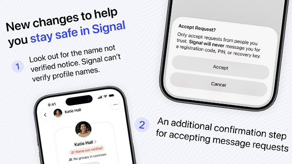 Stay safe on Signal
