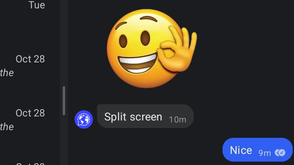 Mise à jour de Signal pour Android : améliorations pour le mode écran partagé.