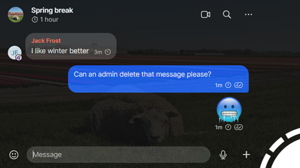 Signal is working on the ability for admins to delete messages from other group members