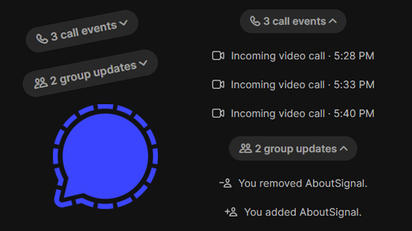 Signal gaat meldingen groeperen in chats en groepen