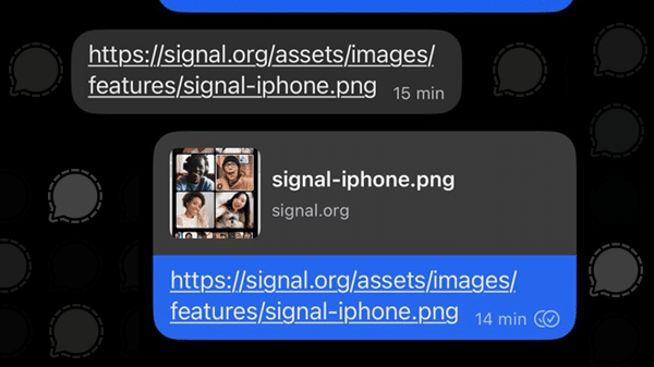 Signal iOS update: VoiceOver for message statuses (sent, delivered, etc.)