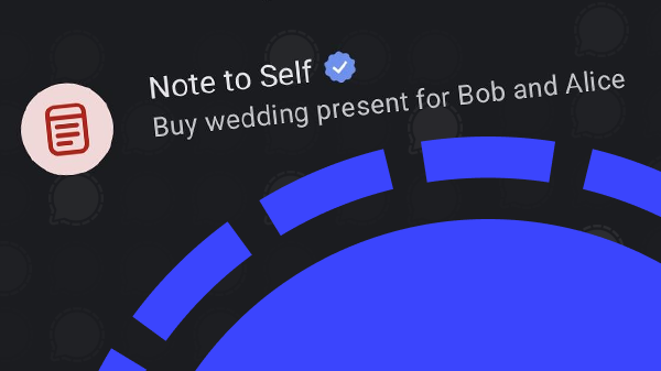 Scheduled messages in Note to self now work as reminders in Signal for Android