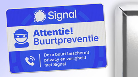 Nieuw: Signal buurtpreventie-borden en stickers beschikbaar