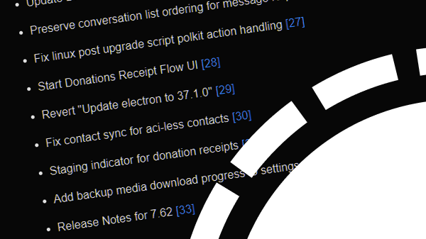 Signal Desktop update: bug with contact synchronization fixed