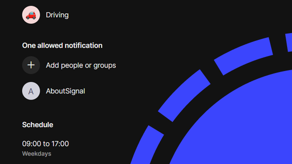 Signal Desktop introduit les profils de notification