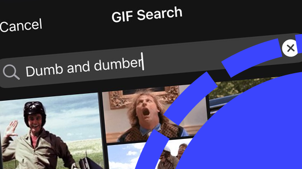 Signal iOS update: trending GIFs in GIF search